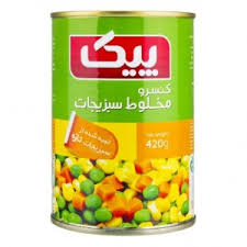 قیمت کنسرو سبزیجات  420 گرمی درجه یک خوشمزه + خرید عمده